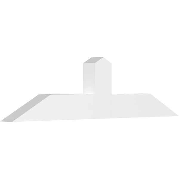 Ekena Millwork Portland Architectural Grade PVC Gable Bracket, 60"W x 15"H x 4"D x 6"F, 6/12 Pitch GBP060X15X0406POR00 - main